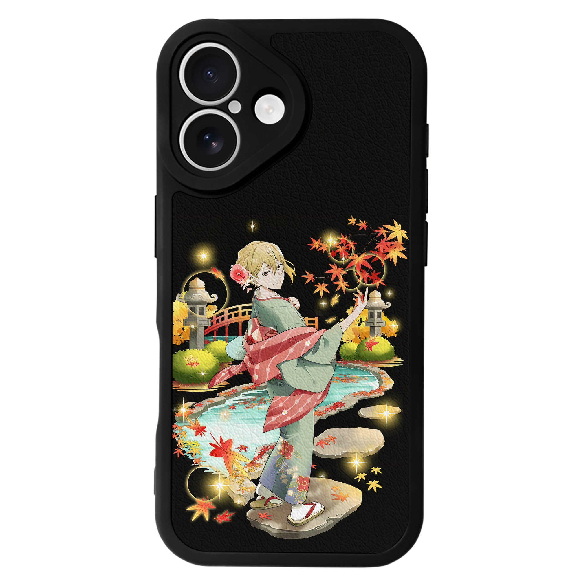 （画像用） 文豪ストレイドッグス Bungo Stray Dogs 【iPhone 16シリーズ対応】シリコンスマホケース（レザー調） 材質：シリコン